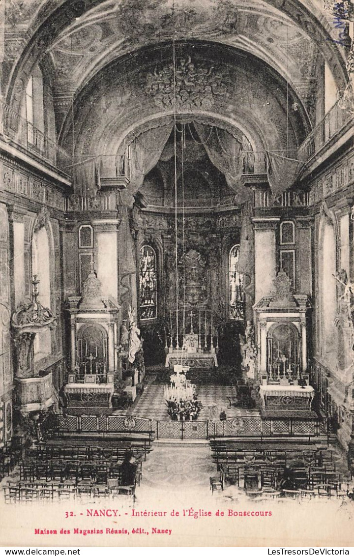 FRANCE - Nancy - Vue De L'intérieur De L'église De Bonsecours - Vue Générale - Carte Postale Ancienne - Nancy