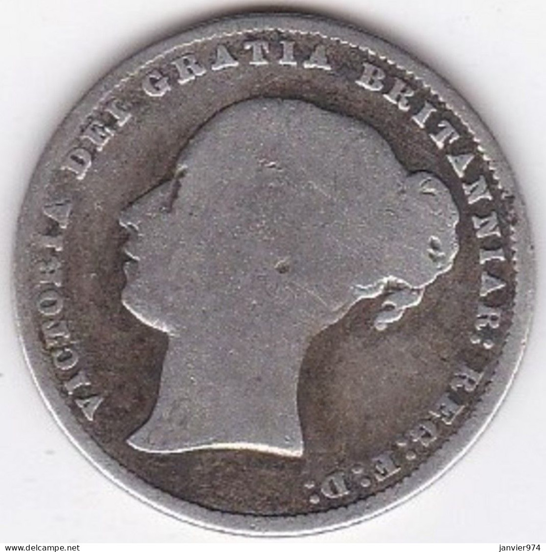 Grande Bretagne. 1 Shilling 1864 Die 63. Victoria ,en Argent - I. 1 Shilling