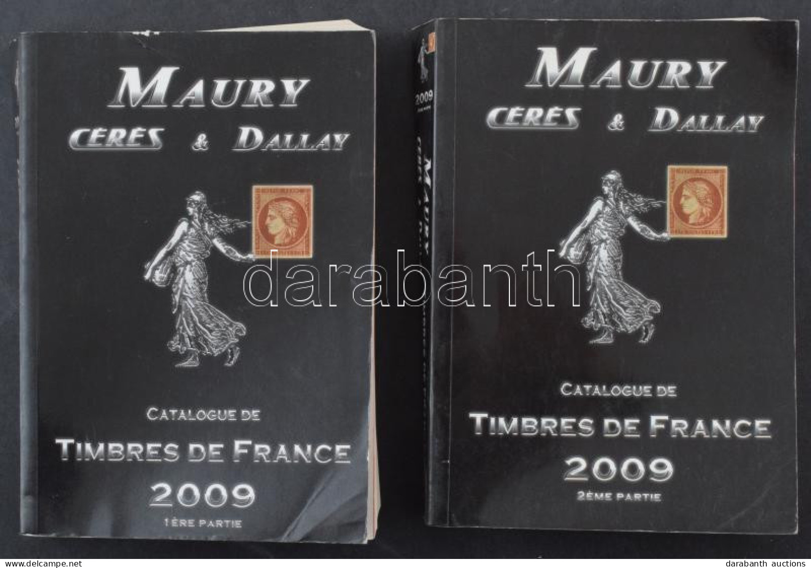 Maury Franciaország Bélyeg Speciál Katalógus 2009 2 Kötetben, Levélárakkal, Különlegességek, Tévnyomatok, Vágott Bélyege - Other & Unclassified