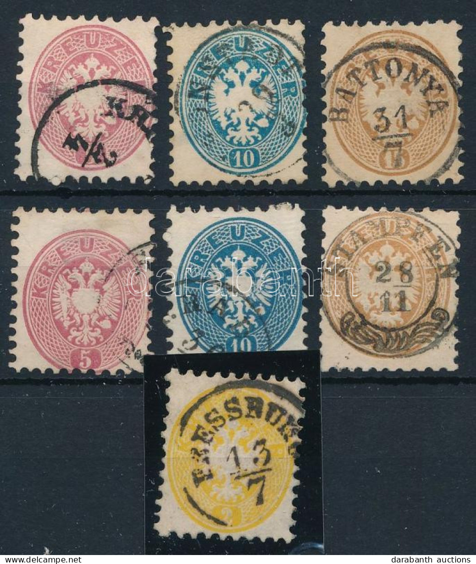 O 1864 2-2 Db 5kr, 10kr, 15kr + 1 Db 2kr (7.400) - Autres & Non Classés