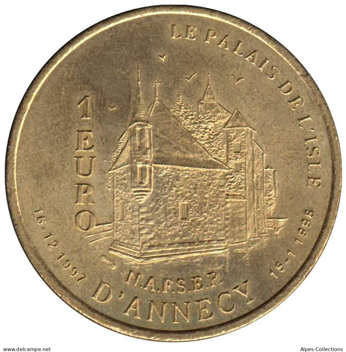 ANNECY - EU0010.2 - 1 EURO DES VILLES - Réf: T233 - 1997 - Euros Des Villes