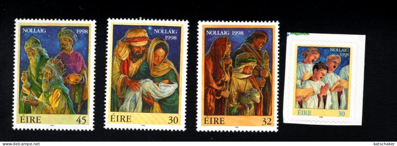 1987477951 1998 SCOTT 1157 1160 (XX) POSTFRIS MINT NEVER HINGED - CHRISTMAS - Ungebraucht