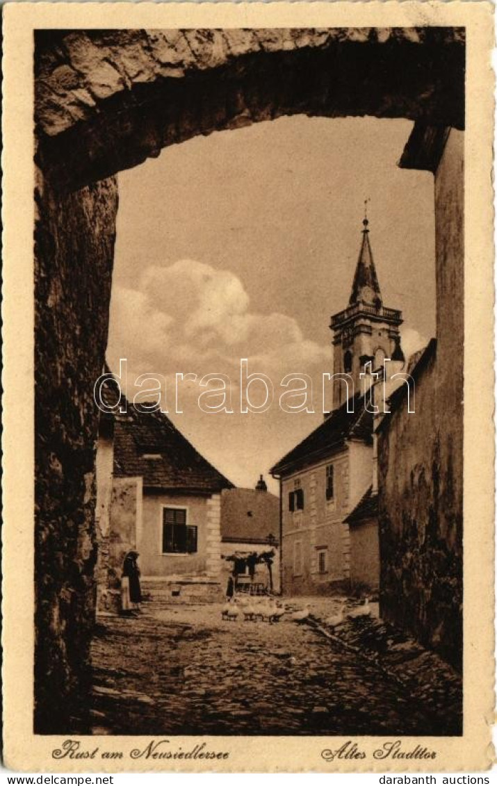 T2/T3 1925 Ruszt, Rust Am Neusiedlersee; Altes Stadttor / Régi Városkapu / Old City Gate (EK) - Non Classés