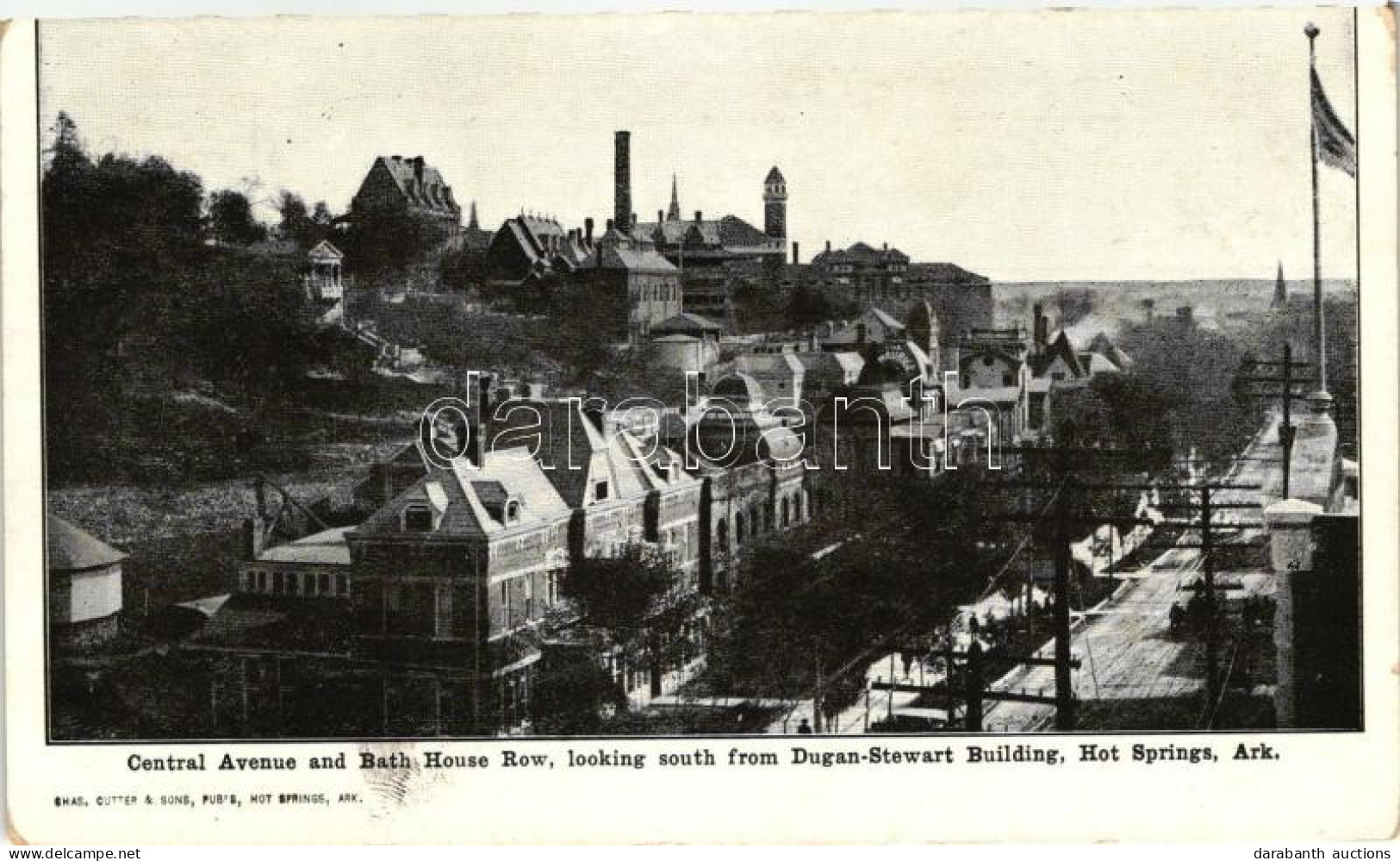 ** T2 Hot Springs, Arkansas; Central Avenue And Bath House Row, Looking From Dugan-Stewart Building - Unclassified