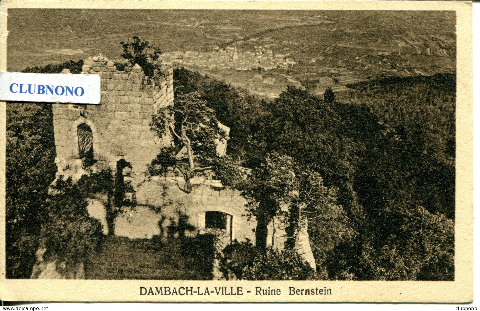 CPA - DAMBACH-LA-VILLE - RUINE BERNSTEIN (ETAT PARFAIT) - Dambach-la-ville