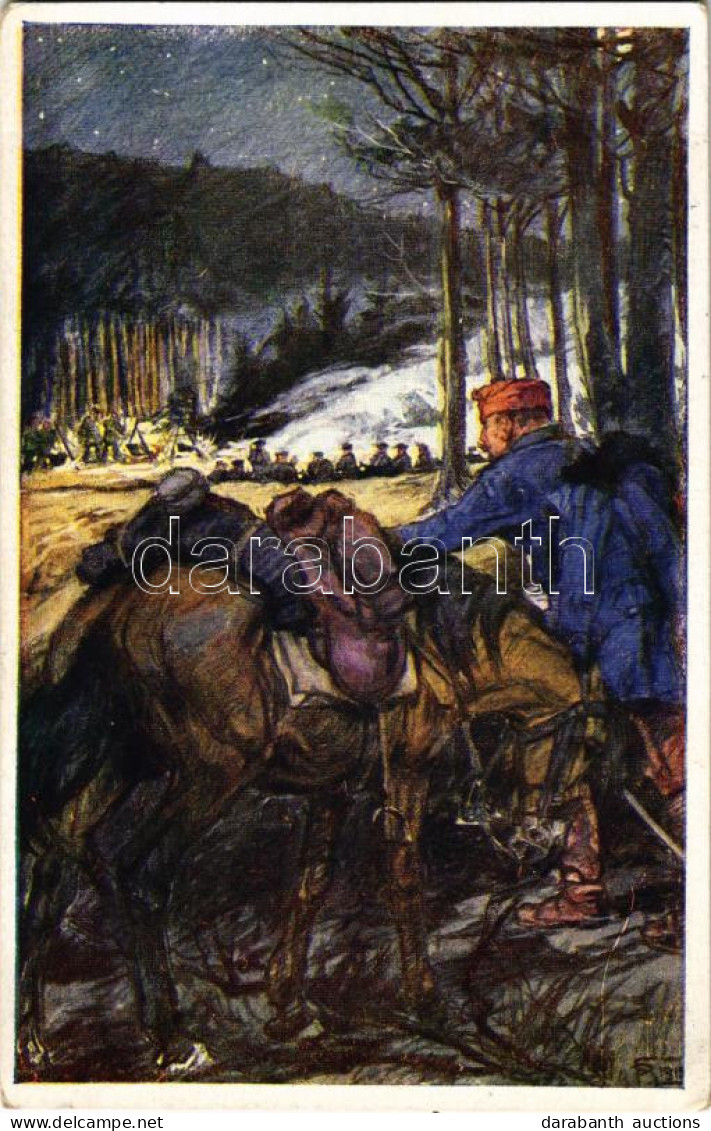 T2/T3 1918 Husaren Valentin Szénássy Das Husarenregimentes Nr. 1. Offizielle Karte Für Rotes Kreuz, Kriegsfürsorgeamt, K - Non Classés