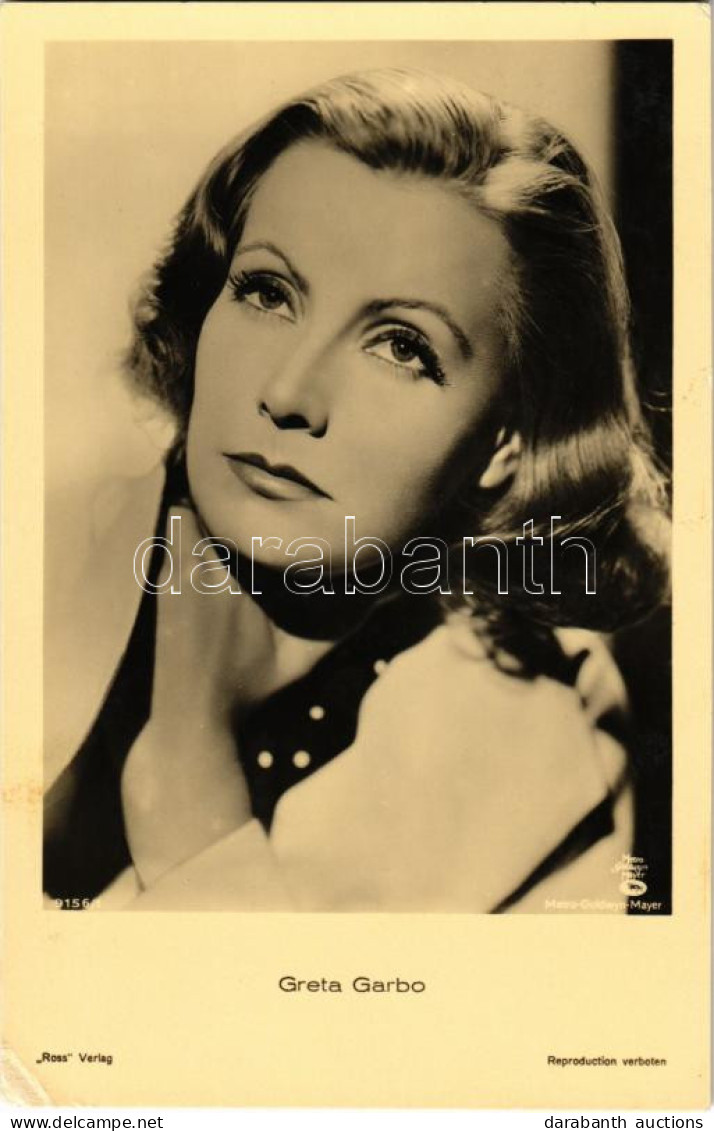 ** T2/T3 Greta Garbo. Ross Verlag 9156/1. Metro-Goldwyn-Mayer (EK) - Non Classés