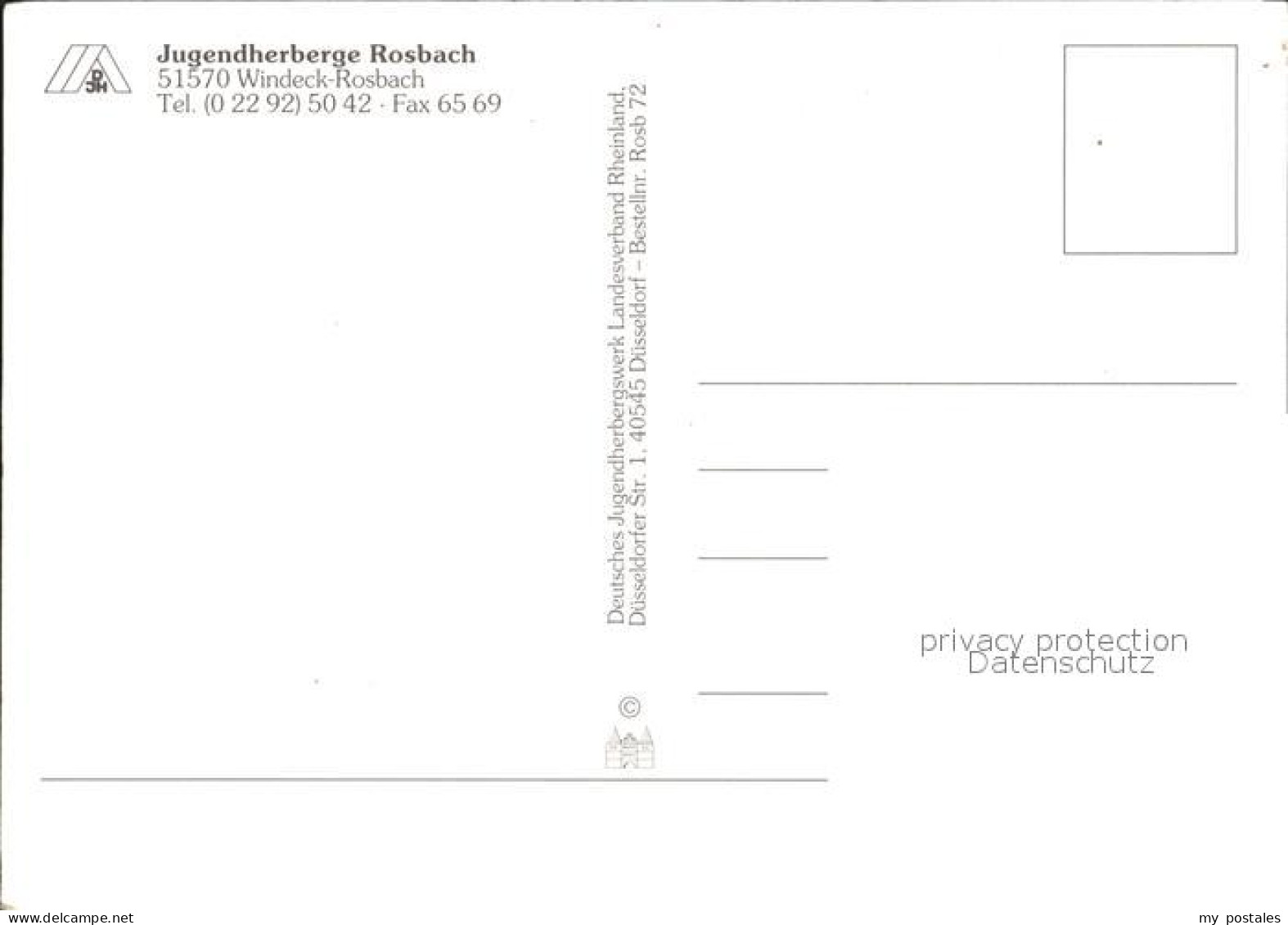 72317477 Rosbach Sieg Jugendherberge Rosbach  Windeck - Windeck