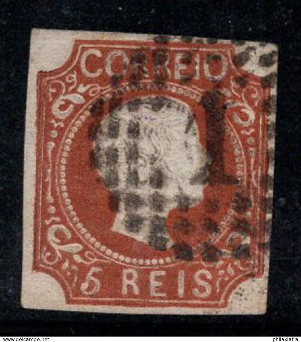 Portugal 1856 Mi. 9 Oblitéré 100% 5 R, Roi Pierre V - Oblitérés