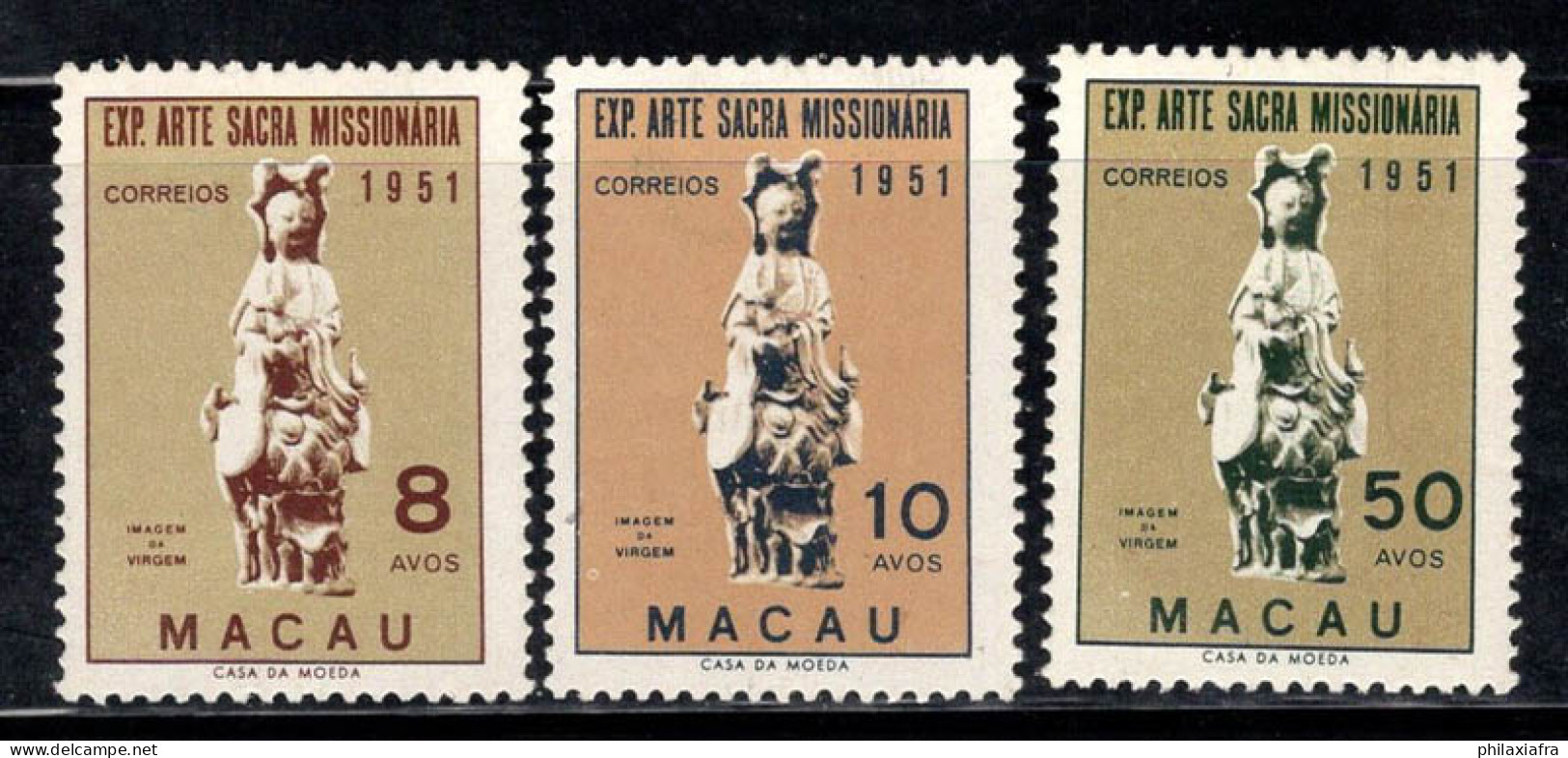 Macao 1953 Mi. 391-393 Neuf * MH 100% Art - Neufs