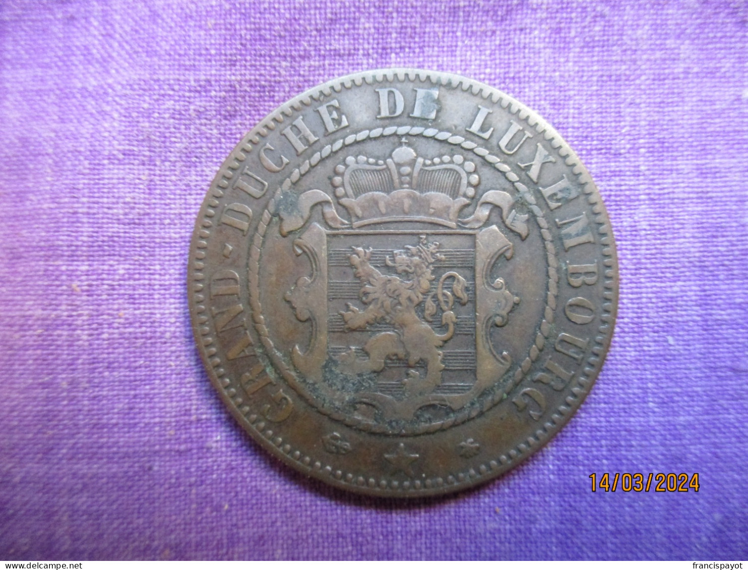 Luxembourg: 10 Centimes 1865 - Luxemburg