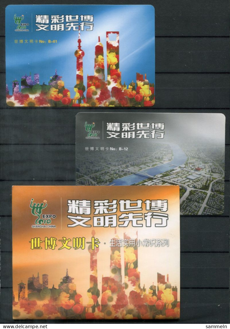 VR CHINA B-01 Bis B-12 Karten Und Verpackung - Expo Shanghai 2010, Better City, Better Life - PR CHINA / RP CHINE - Covers & Documents