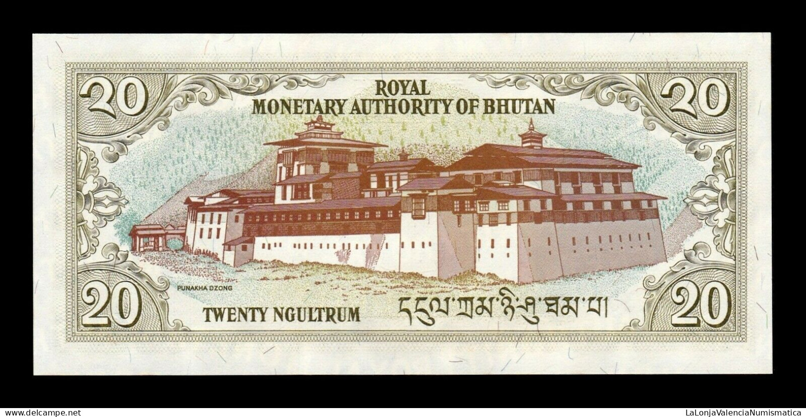 Bhutan 20 Ngultrum 2000 Pick 23 Sc Unc - Bhután