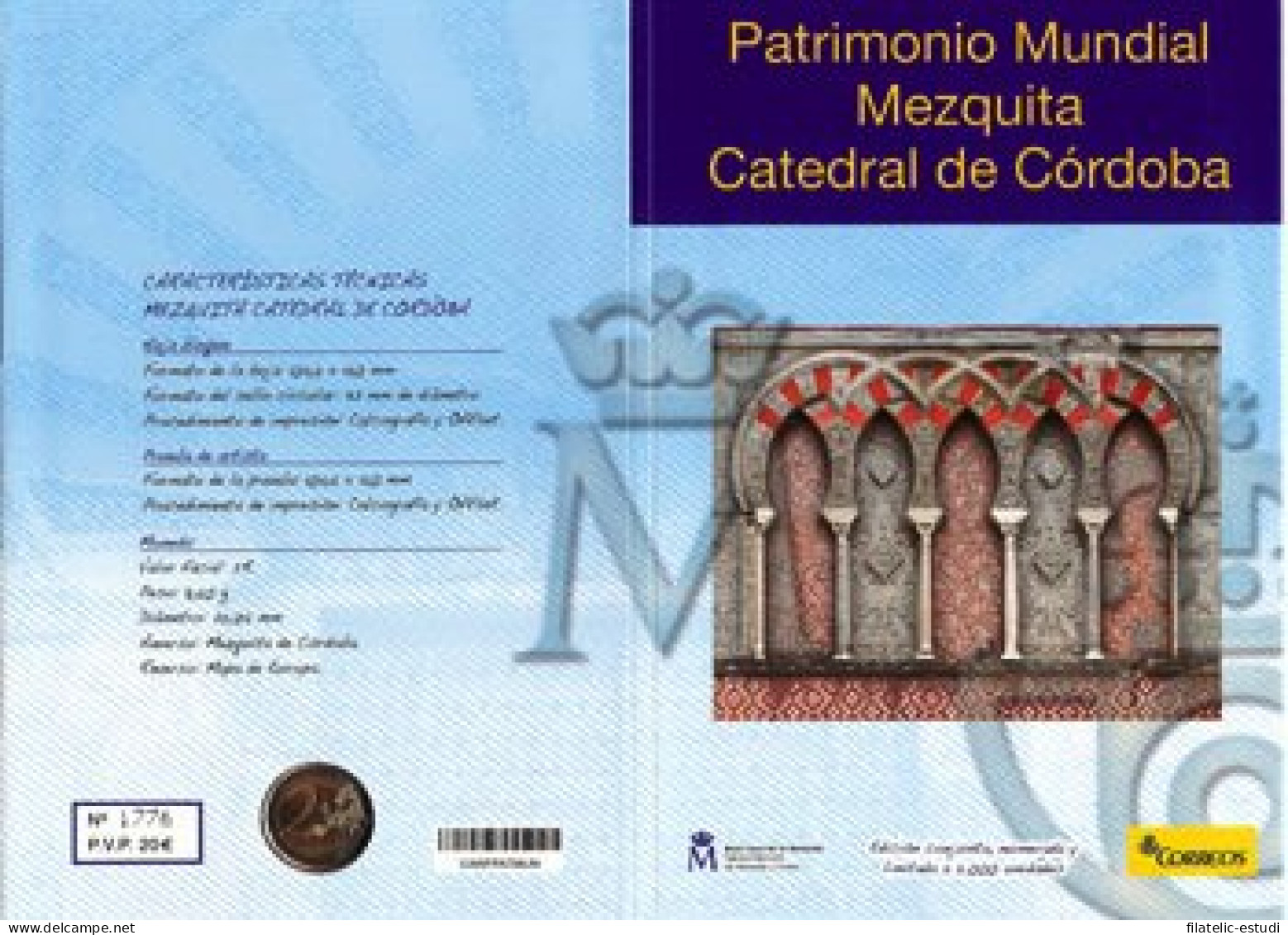 España Spain 2010 Cartera Oficial Moneda  2€ Patrimonio Mezquita De Córdoba +  - Espagne