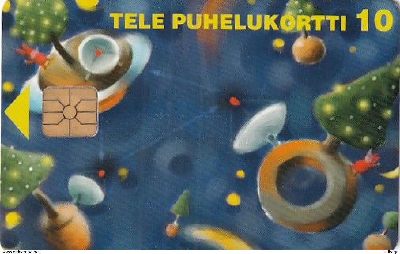 FINLAND - Messages In Space, Christmas 1996, Tirage 10000, 11/96, Used - Finlandia