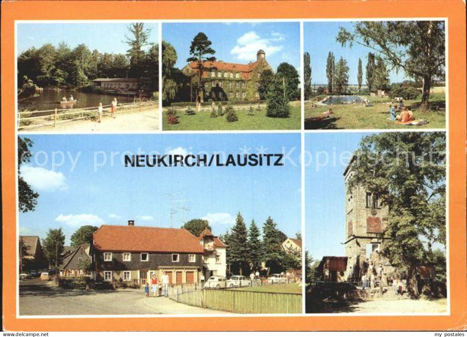 72313568 Neukirch Lausitz Valtentalseebaude Gondelteich Lessingschule Freibad Te - Neukirch (Lausitz)