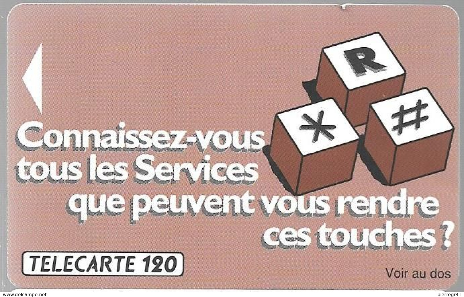 CARTE²°-PUBLIC-F160-120U-06/91-Sans/Logt Puce-TRANSFERT D APPEL1-TBE - 1991