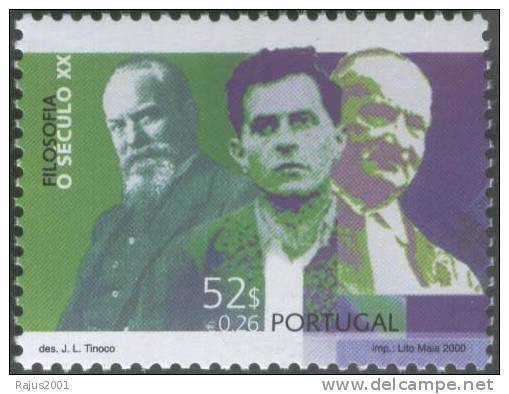 Edmund Husserl, Ludwig Wittgenstein, Martin Heidegger Philosopher,Ontology  Metaphysics  Epistemology MNH Portugal - Fysica