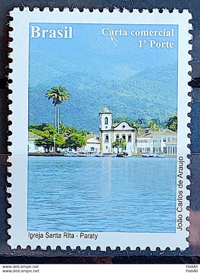 C 3042 Brazil Depersonalized Stamp Tourism Wonders Of Rio De Janeiro Tourism 2010 Church Santa Rita Paraty - Personnalisés