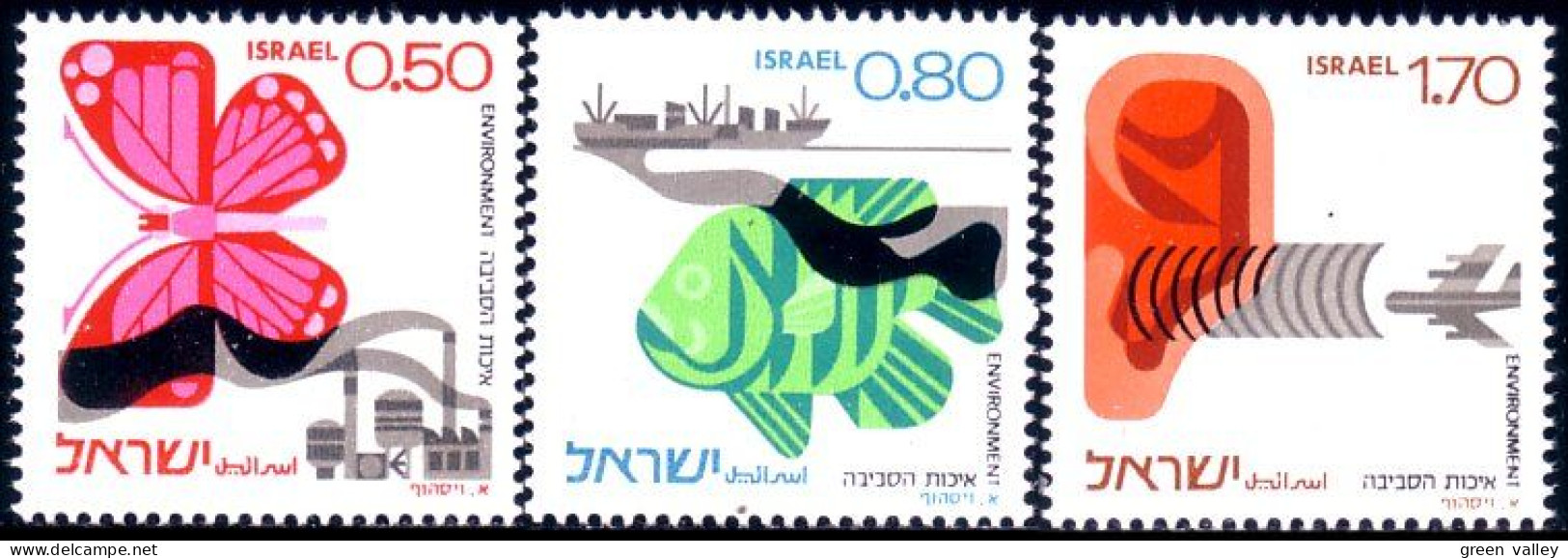 518 Israel Air Water Noise Pollution Bruit Eau MNH ** Neuf SC (ISR-18a) - Ungebraucht (ohne Tabs)