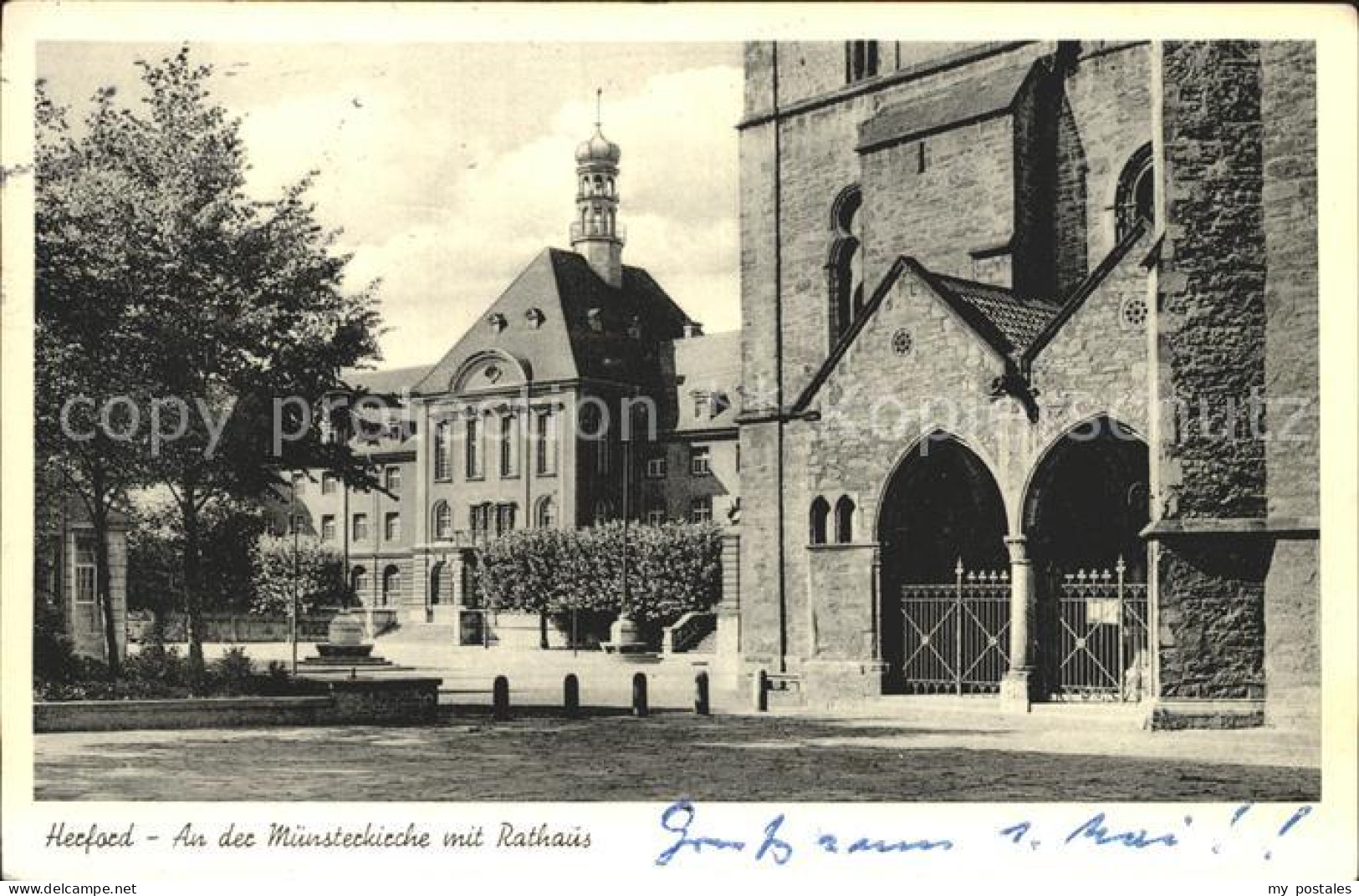 72291867 Herford Muensterkirche Rathaus Herford - Herford