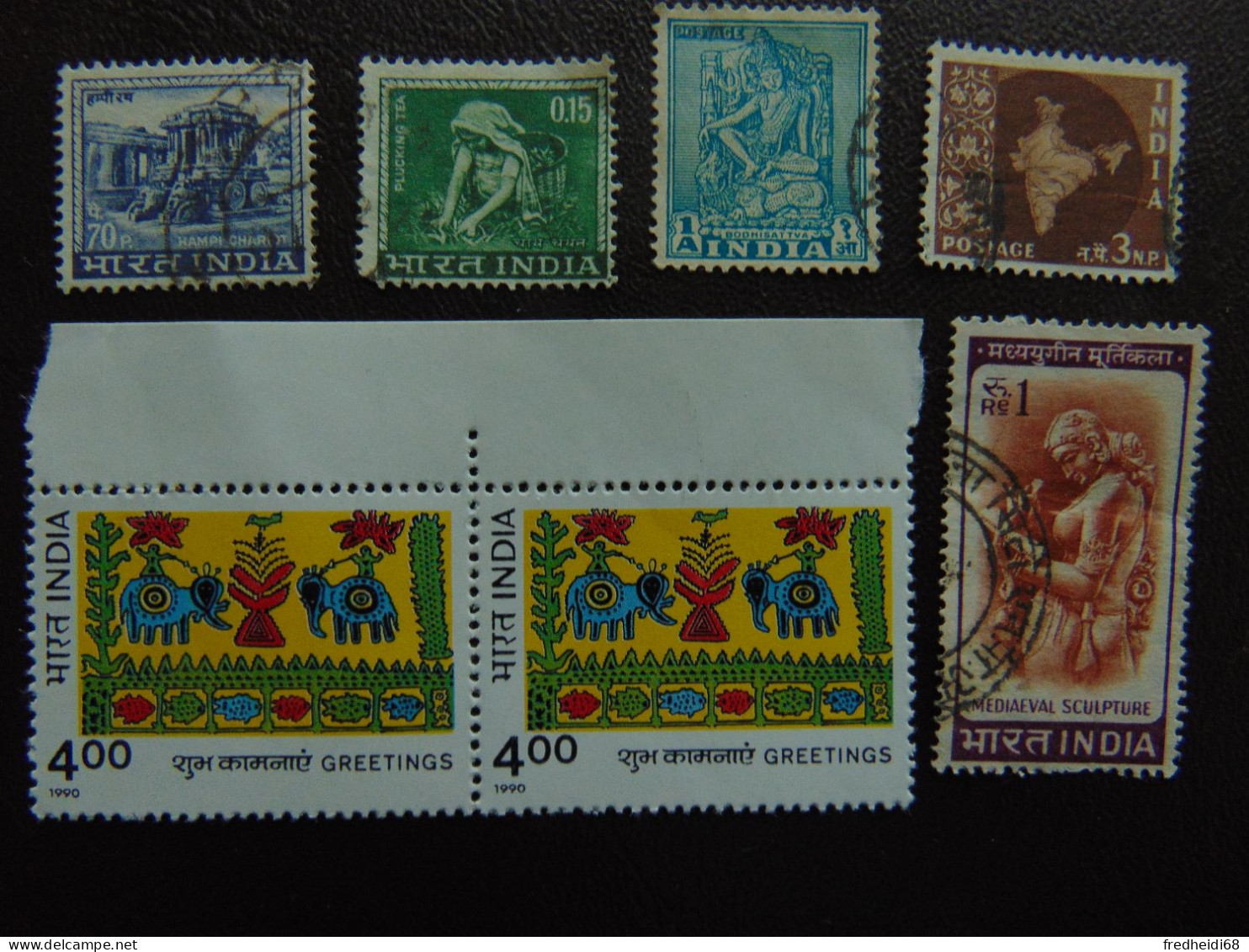 Magnifique Lot De 5 Timbres Oblitérés Toutes Périodes + Une Paire De 1990 En Qualité ** - Lots & Serien