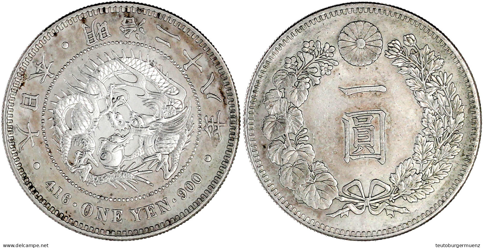 Yen Jahr 28 = 1895. Gutes Vorzüglich. Yeoman A25.3. - Japan