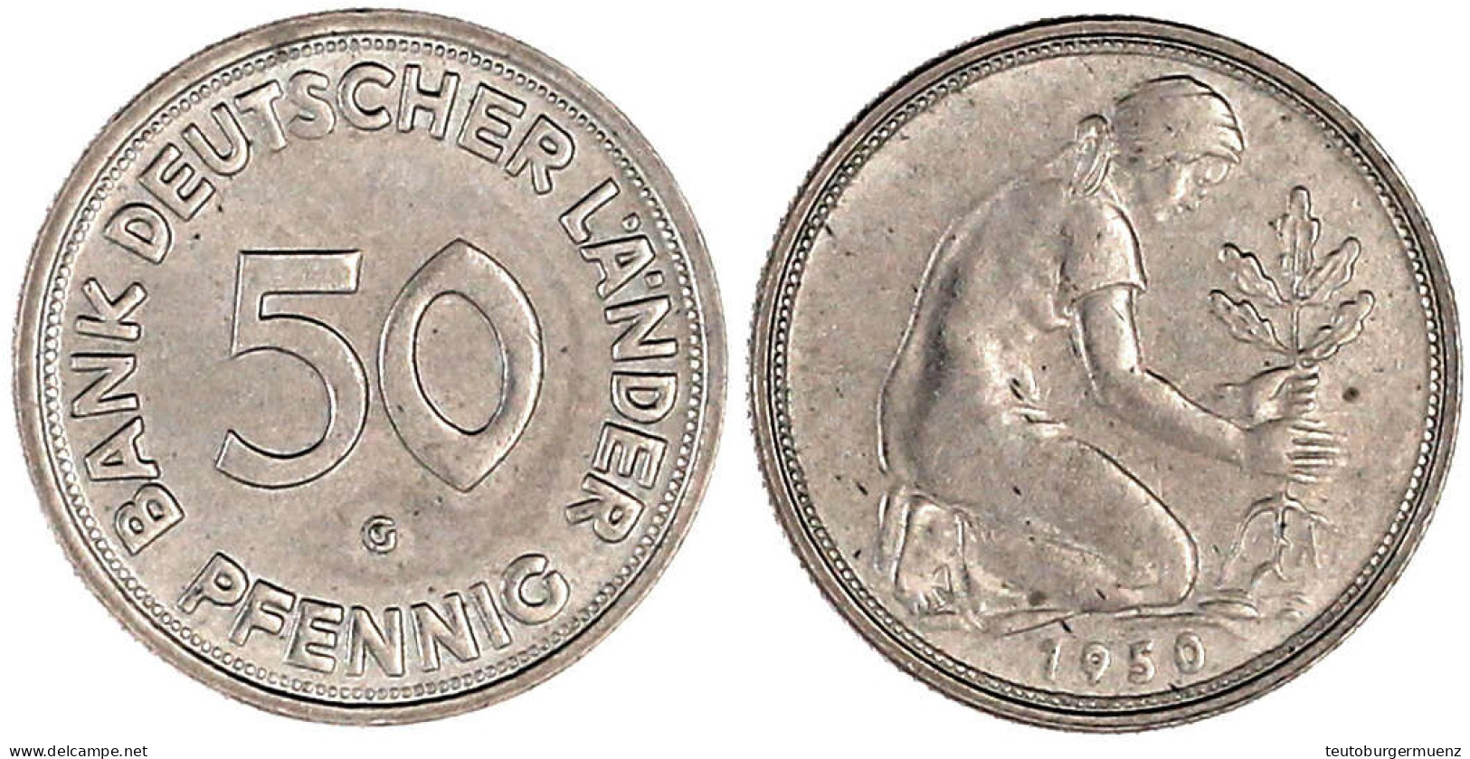 1950 G, Bank Deutscher Länder. Vorzüglich. Jaeger 379. - Other & Unclassified