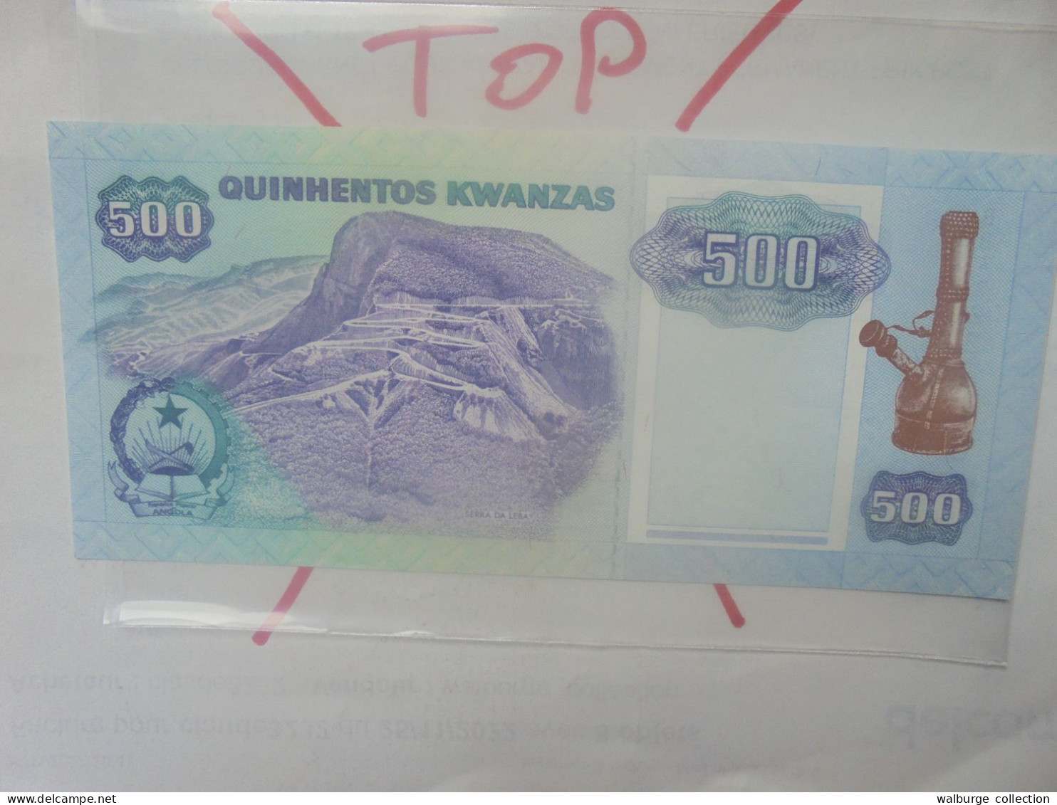 ANGOLA 500 KWANZAS 1991 Signature N°17 Neuf (B.33) - Angola