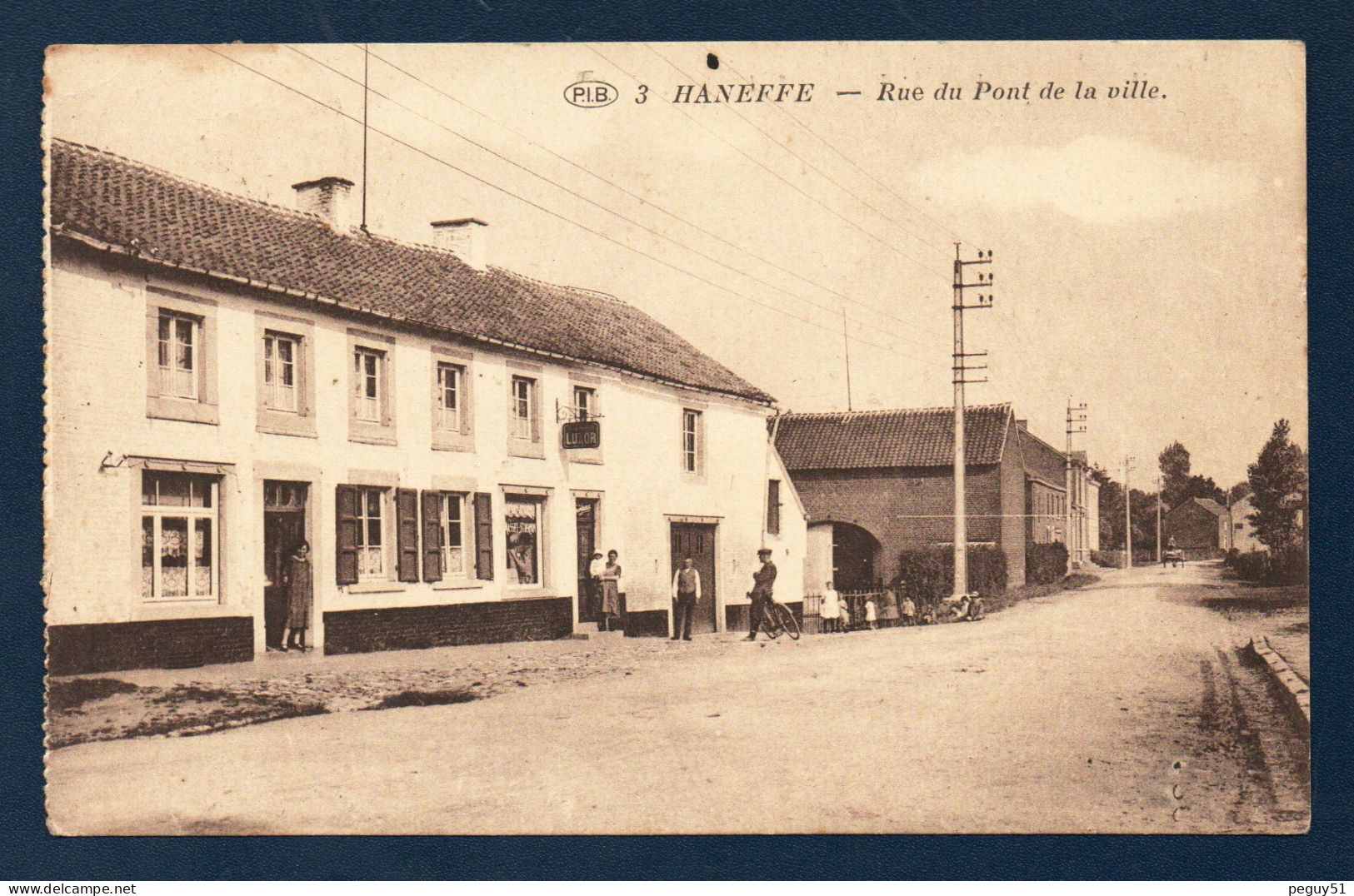 Haneffe ( Donceel). Rue Du Pont De La Ville. Café.  Enseigne Luxor .1928 - Donceel