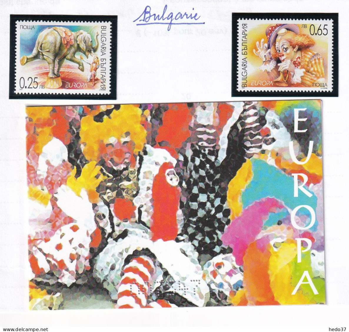 EUROPA 2002 - Bulgarie N°3928/3929 - Timbres Et Carnets - Neuf ** Sans Charnière - TB - 2002