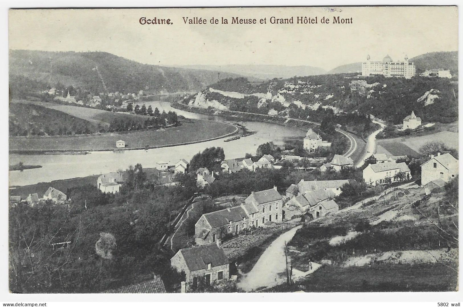 GEDINE : Vallée De La Meuse Et Grand Hôtel De Mont - 1913 - Gedinne