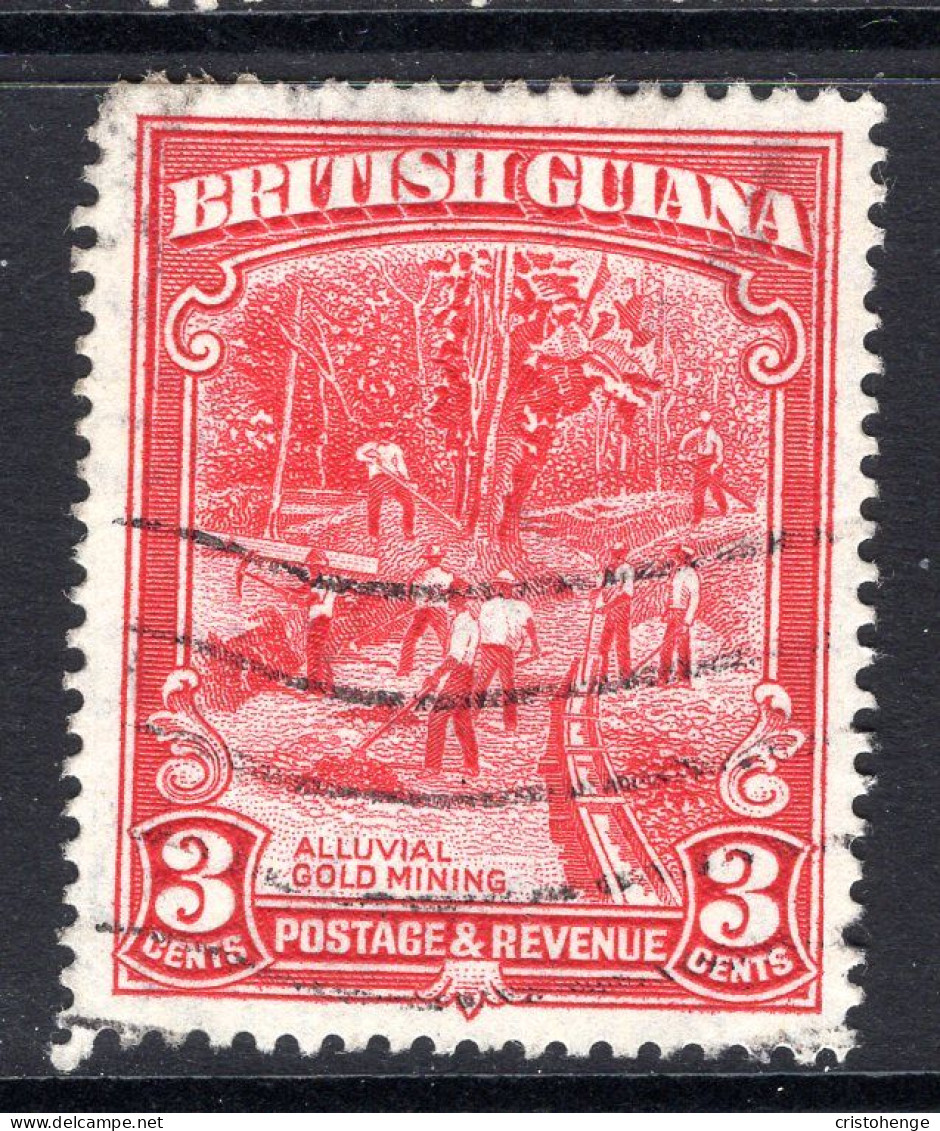 British Guiana 1934-51 KGV Pictorials - 3c Gold Mining - P.13 X 14 - Used (SG 290b) - Britisch-Guayana (...-1966)