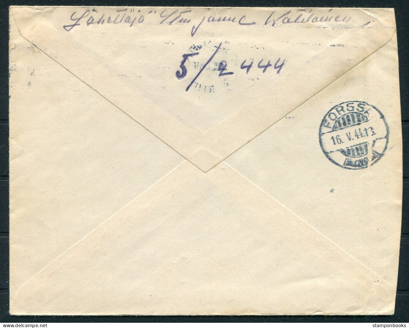 1944 Finland Kenttapostia Fieldpost Cover - Lettres & Documents