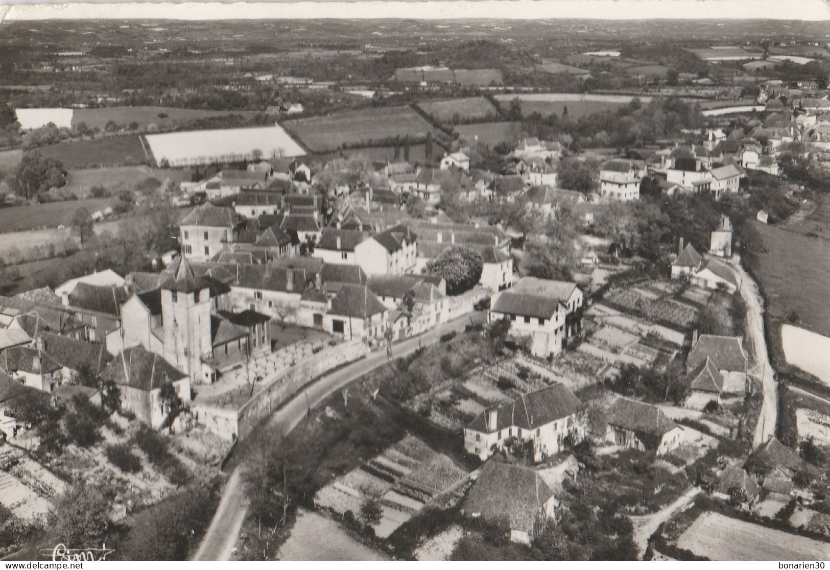 CPSM 64 ARTHEZ DE BEARN VUE GENERALE AERIENNE - Arthez De Bearn