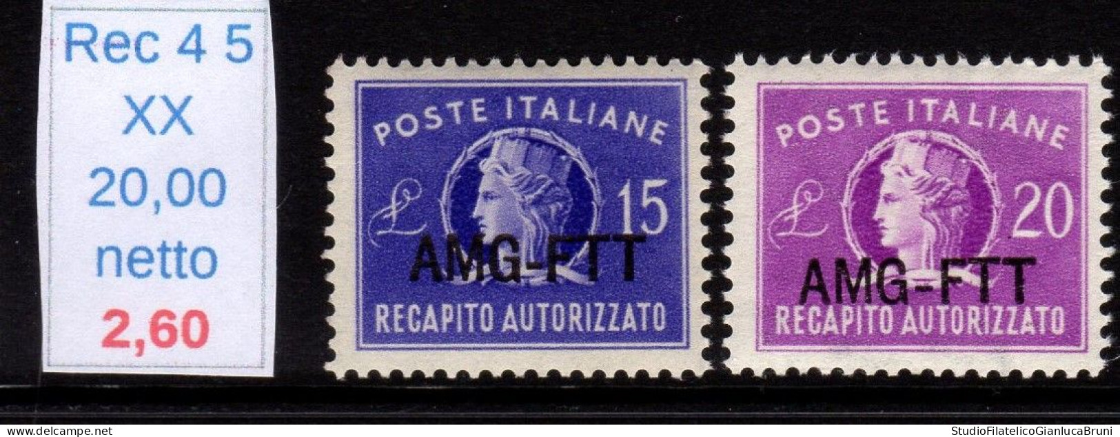 Recapito Autorizzato Lire 15 20 - Airmail