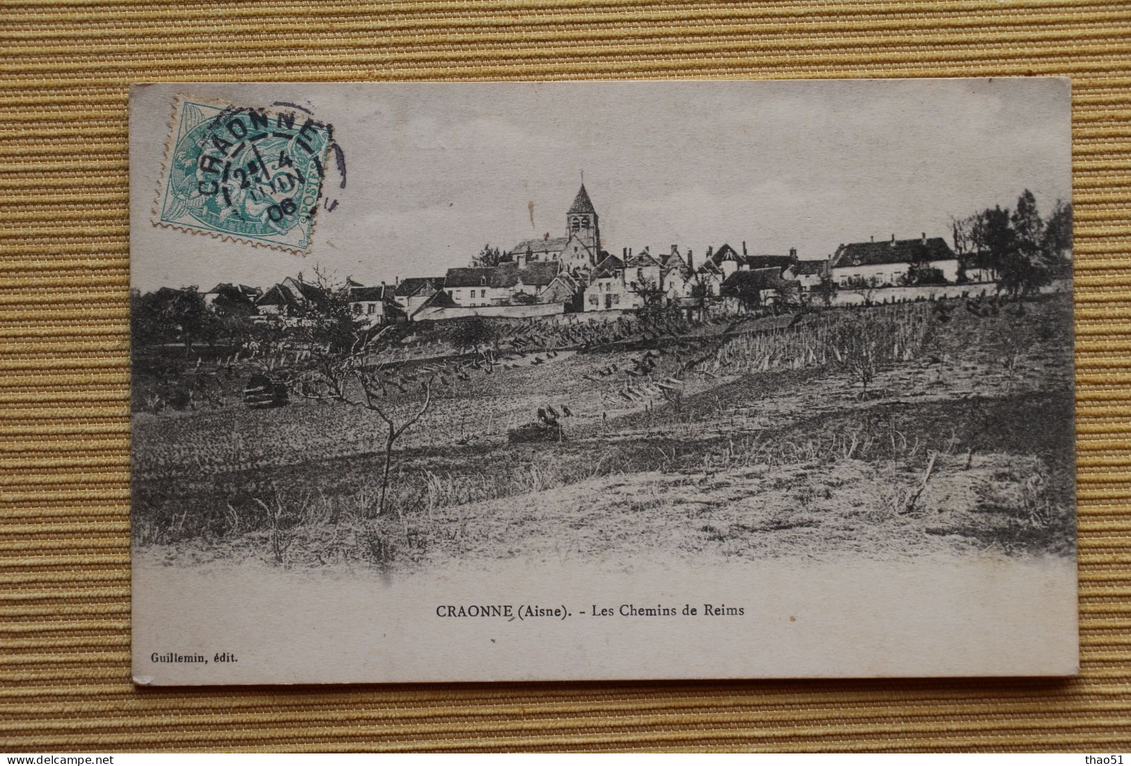 CP 02 CRAONNE Les Chemins De REIMS 1906 - Craonne