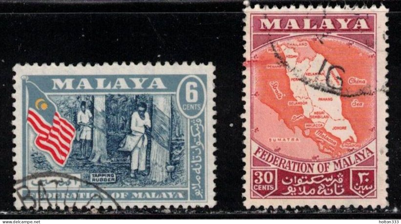 MALAYA Scott # 80, 83 Used - Federated Malay States