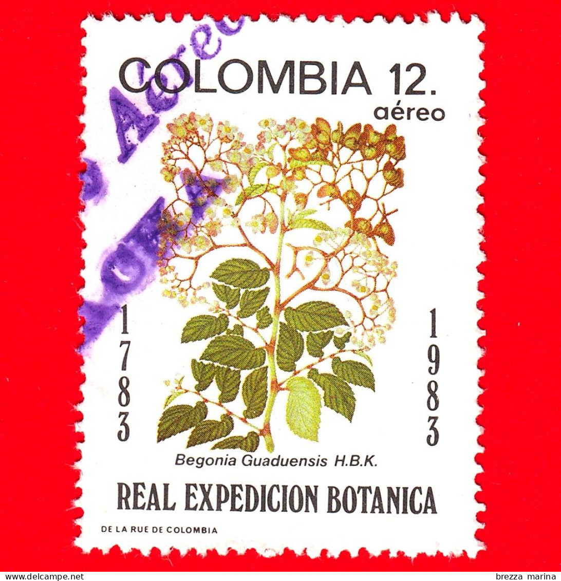 COLOMBIA - Usato - 1983 - Spedizione Botanica Reale Spagnola - Fiori - Begonia Guaduensis - 12 - Colombia