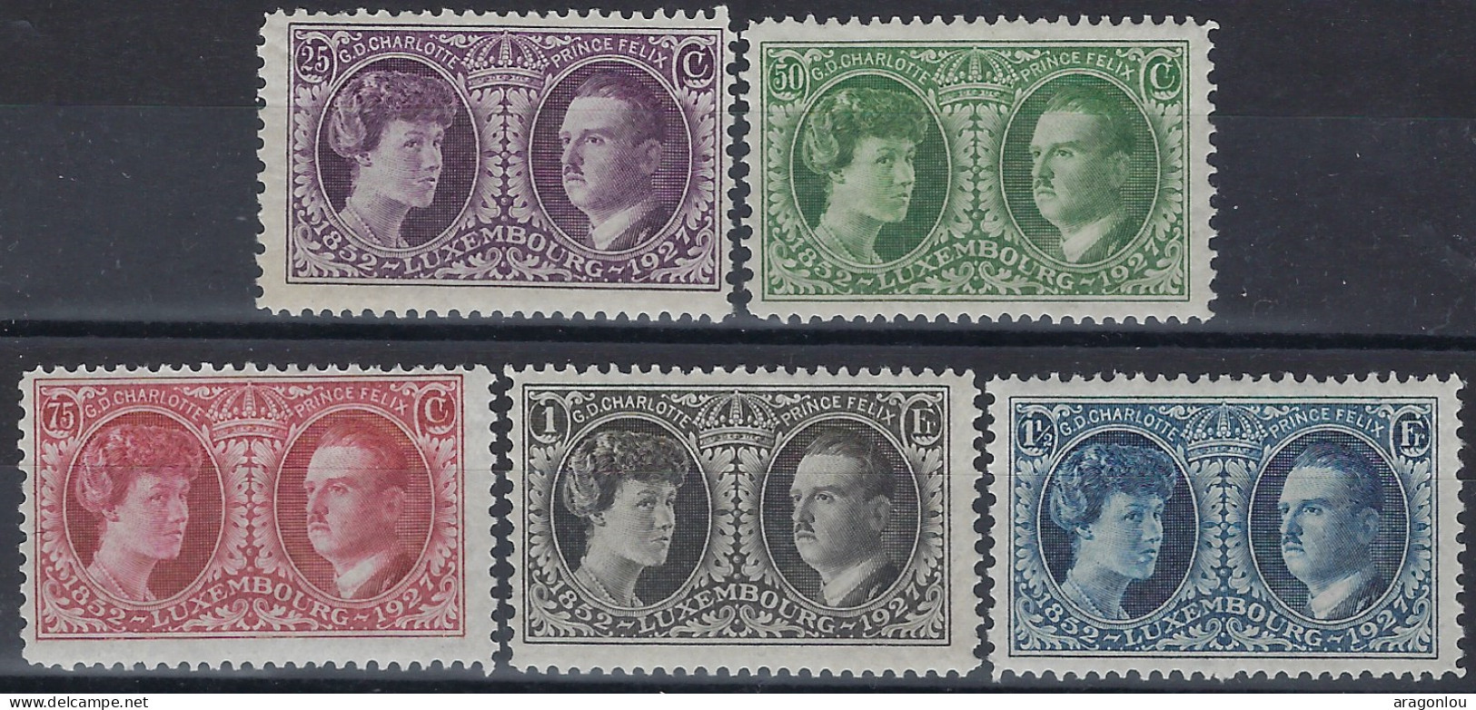 Luxembourg - Luxemburg - Timbre   1927   Couple Grand-Ducal   Série  VC. 20,-  MNH** - Blocks & Kleinbögen