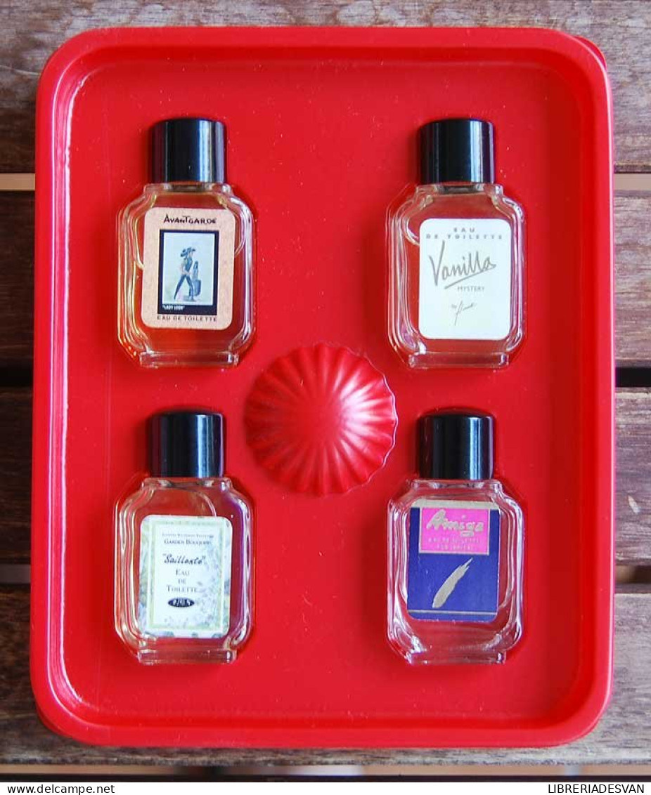 Estuche con 4 Perfumes Miniatura Royal Sanders. Leiden Holland