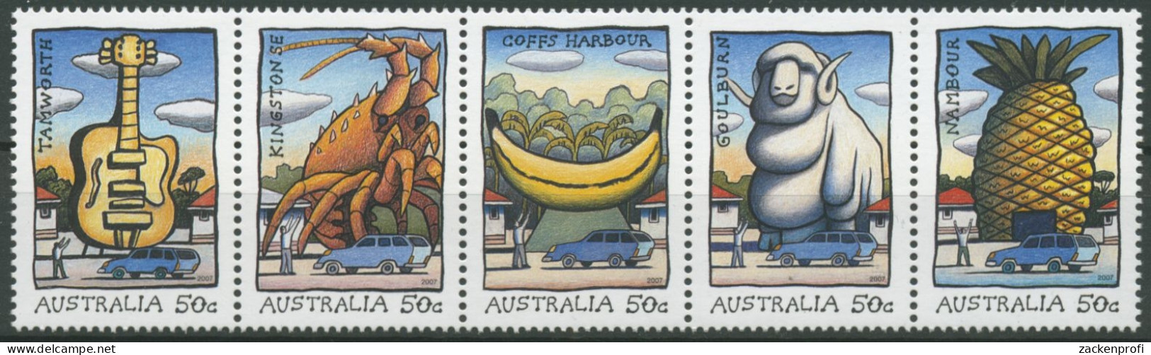 Australien 2007 Große Dinge 2844/48 ZD Postfrisch - Mint Stamps