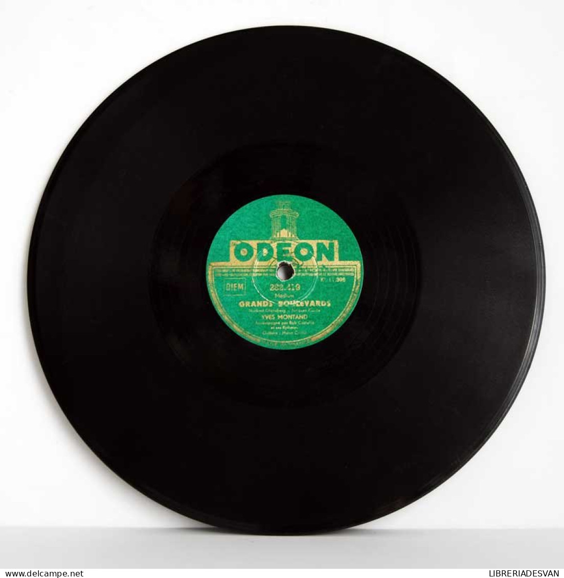 Yves Montand - Grands Boulevards / Rue Lepic. Disco De Pizarra - 78 Rpm - Schellackplatten