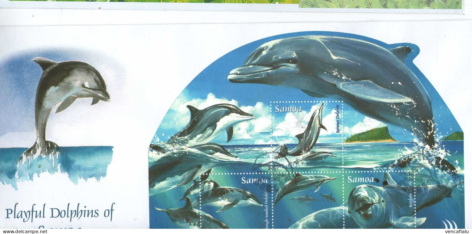 Samoa 2005 - Long FDC With S/S - Delfine