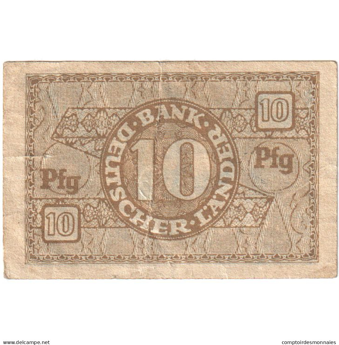 Billet, République Fédérale Allemande, 10 Pfennig, 1948, KM:12a, TTB - 10 Pfennig