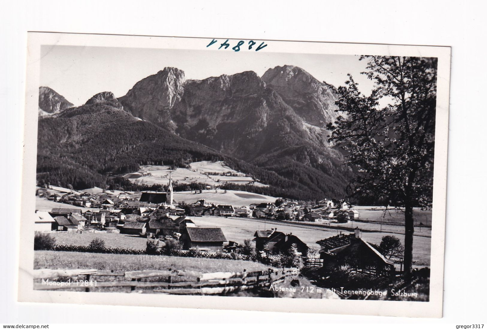 E5679) ABTENAU 712m Mit Tennengebirge - Salzburg - Holzhäuser Im Vordergrund ALT! - Abtenau