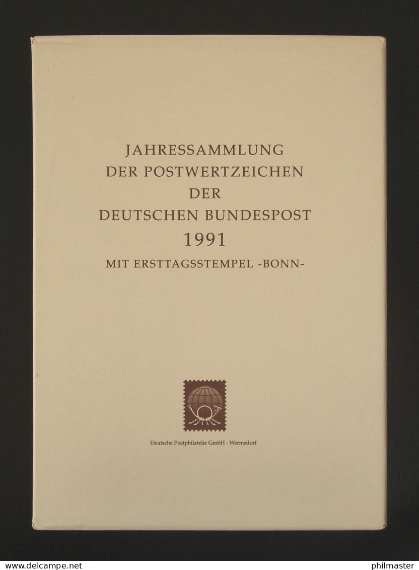 Jahressammlung Bundesrepublik Von 1991, Mit Ersttagssonderstempel - Jahressammlungen