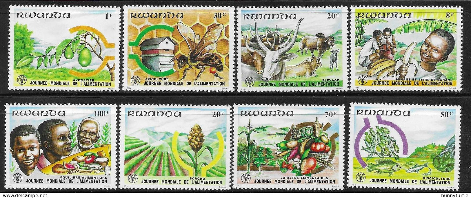 Rwanda 1982 World Food Day FAO MNH - Ungebraucht