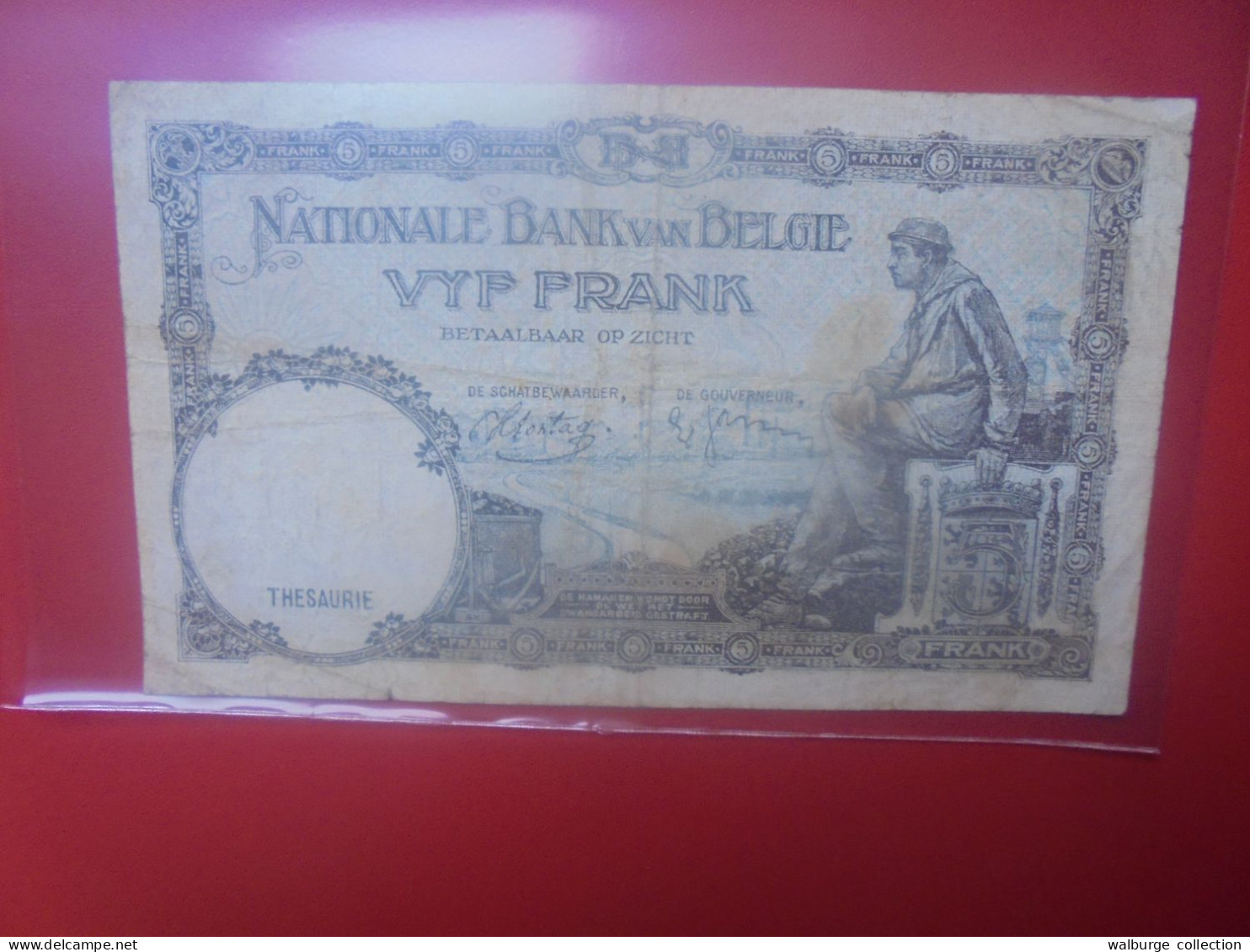 BELGIQUE 5 Francs 1938 Circuler (B.33) - 5 Francos