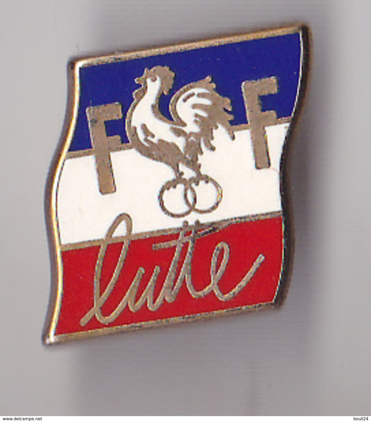 PIN'S THEME SPORT  LUTTE  FEDERATION FRANCAISE - Lutte